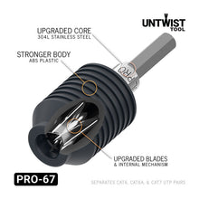 Load image into Gallery viewer, Untwist Tool PRO-67 Upgrade for CAT6, CAT6A and CAT7 Network Cables